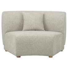 Crescent Wedge Armless Lounge Chair